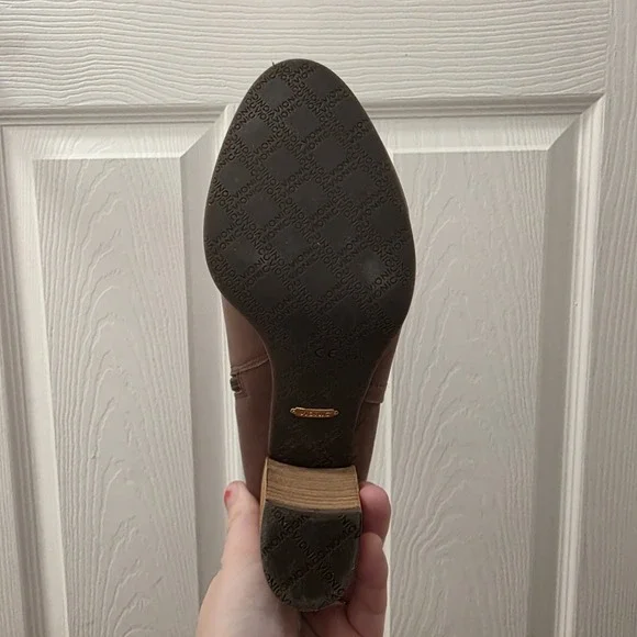 Vionic Brown Leather Block Heel Going Out Comfort Kennedy Ankle Boots Size 7.5 - Picture 7 of 8